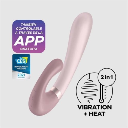 Heat Wave Soojendav Vibraator, Roosa