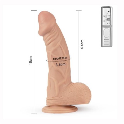 Real Extreme Dildo Vibratsiooniga 22cm