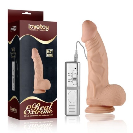 Real Extreme Dildo Vibratsiooniga 22cm