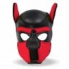 Hound Dog Hound with Removable Muzzle Neoprene Black/Red One Size