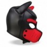 Hound Dog Hound with Removable Muzzle Neoprene Black/Red One Size